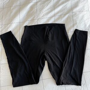 Lululemon Athletica Ribbed Black Leggings Size 10